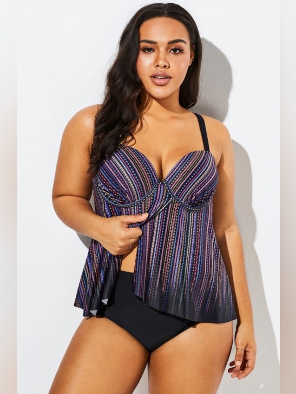 👠NWT MEET.CURVE Plus Size Flyaway Tankini👠